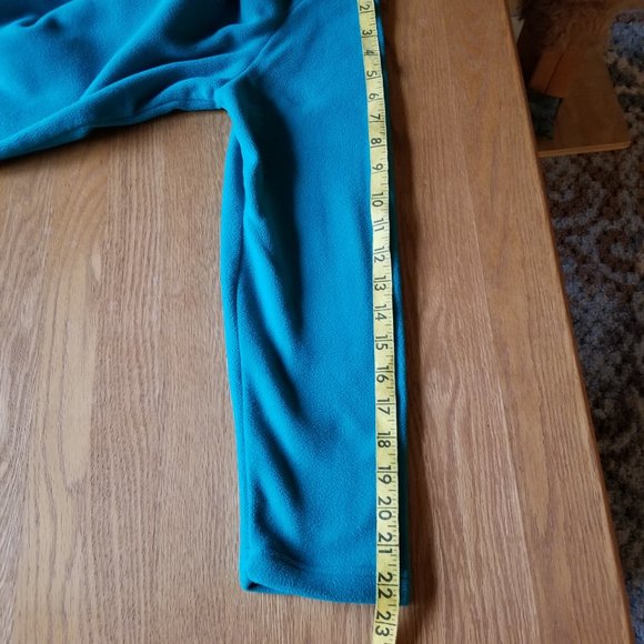 Lands End Fleece Henley Top Size S/P - Picture 2 of 4